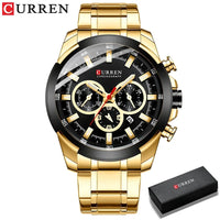 CURREN Quartz Watch for Men Top Brand Luxury Fashion Business Watches Steel Waterproof Man Sport Wristwatch Relogio Masculino