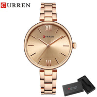 CURREN Women Watch Fashion Luxury Watch Reloj Mujer Stainless Steel  Female Clock Quartz Bracelet Wrist Watch Clock Gift