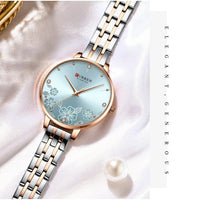 CURREN 9068 Fashion Women Watches Stainless Steel strap Ultra Thin Quartz Watch Woman Romantic Clock Women Watches Montre Femme