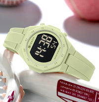 CURREN Woman Fashion Watches Fashion Sports Watch Silicone Strap 3ATM Waterproof Time Display Women's LED Digital Watch Gift