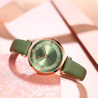 CURREN 9079 Elegant Women's Quartz Watch Fashion Casual Leather Strap Waterproof Clock Business Lady Watch Gift Reloj Mujer