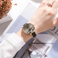 CURREN Watches for Woman Fashion Waterproof Clock Top Brand Luxury Creative Romantic Flower Dial Wristwatch Gift 9068
