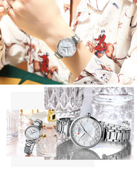 CURREN 9072 Fashion Stainless Steel Women Luxury Watch Analog Quartz Wristwatch Ladies Elegant Dress Watches Relogio Feminino