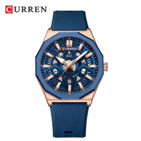Curren Luxury Waterproof Silicone Band Quartz Watch (Dial 4.4cm) - CUR231