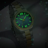 Women's Watch CURREN 2025 Romantic Luxury Dial with Rhinestones Stainless Steel Band Slim Wristwatch for Ladies Waterproof