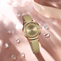 CURREN 9079 Elegant Women's Quartz Watch Fashion Casual Leather Strap Waterproof Clock Business Lady Watch Gift Reloj Mujer