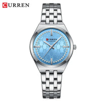 CURREN Luxury Women Watches Fashion Casual FemaleLadies Stainless Steel Quartz Wristwatches Life Waterproof Girlfriend Gift