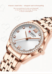 New stock! ! Women Bracelet Watches Steel belt Love Steel belt Rhinestone Quartz Wrist Watch Luxury Fashion Watch for women