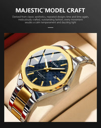 CURREN Men Watch Fashion Classial Luminous with Date Stainless Steel Band Relogio Masculino