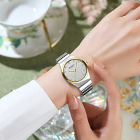 CURREN Luxury Brand Women's Watch Ladies Steel Strap Quartz Timepiece with Luminous Hands and Simple Design