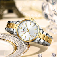 CURREN New Watch Women Fashion Casual Stainless Steel Watches Simple Ladies Round Dial Quartz Wristwatches Clock Reloj Mujer
