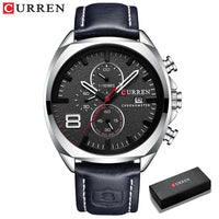 CURREN Men Watch Luxury Wristwatch Quartz Wristwatches Fashion Leather Punk Style Mens Watches Relogio Masculino