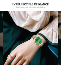 CURREN 9096 Women Watch Luxury Elegant Quartz Wristwatch with 32mm Dial Rhinestone Stainless Steel Band Ladies Gift Reloj Mujer