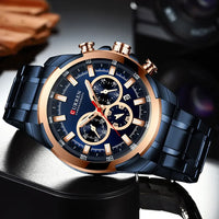 CURREN Quartz Watch for Men Top Brand Luxury Fashion Business Watches Steel Waterproof Man Sport Wristwatch Relogio Masculino