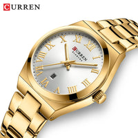 CURREN 9095 Women's Roman Letter Quartz Watch Waterproof Calendar Ladies' Watch