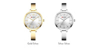 CURREN 9012 Casual Quartz Watch for Ladies, Waterproof Stylish Integrated Stainless Steel Bangle Wristwatch