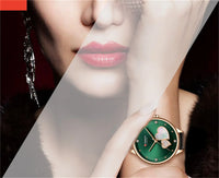 CURREN 9077 Ultra-thin Quartz Watch for Ladies, Waterproof Minimalist Small Dial Round Wristwatch