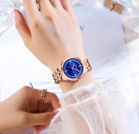 CURREN 9096 Women Watch Luxury Elegant Quartz Wristwatch with 32mm Dial Rhinestone Stainless Steel Band Ladies Gift Reloj Mujer