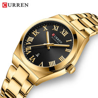 CURREN 9095 Women's Roman Letter Quartz Watch Waterproof Calendar Ladies' Watch