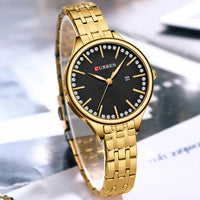 CURREN New Women's Wrist Watches Luxury Brand Women Quartz WatchesStainless Steel Casual Fashion Wristwatch Relogio Feminino