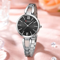 CURREN High Quality Ladies Casual Bracelet Watches Women's Simple Vintage Watches for Women Dial Stainless steel Wristwatch