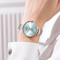 CURREN New Fashion Women Watches Stainless Steel Ultra Thin Quartz Watch Woman Romantic Clock Women's Watches Montre Femme