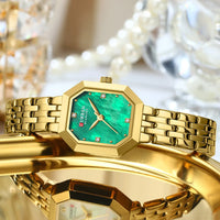 CURREN Elegant Fashion Women's Watches Luxury Brand Original Quartz Watch for Ladies Waterproof Stainless Steel Luminous Date
