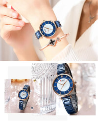 2021  CURREN Women Watches Top Brand Luxury Japan Quartz Movement Stainless Steel Waterproof Wristwatches relogio mujer