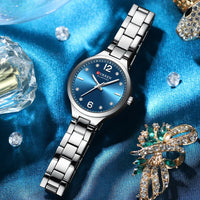 CURREN Luxury Women Bracelet Quartz Watches For Women Magnetic Watch Ladies Sports Dress Wrist Watch Clock Relogio Feminino
