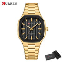CURREN Brand Fashion Business Multi-functional Steel Band Quartz Men's Luxury Steel Wristwatch Retro Clock