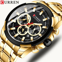 CURREN Quartz Watch for Men Top Brand Luxury Fashion Business Watches Steel Waterproof Man Sport Wristwatch Relogio Masculino