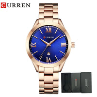 CURREN Women Watch Luxury Fashion Watches Woman Clock Stainless Steel Simple Business Wriswatches Ladies Relogio Feminino 9007
