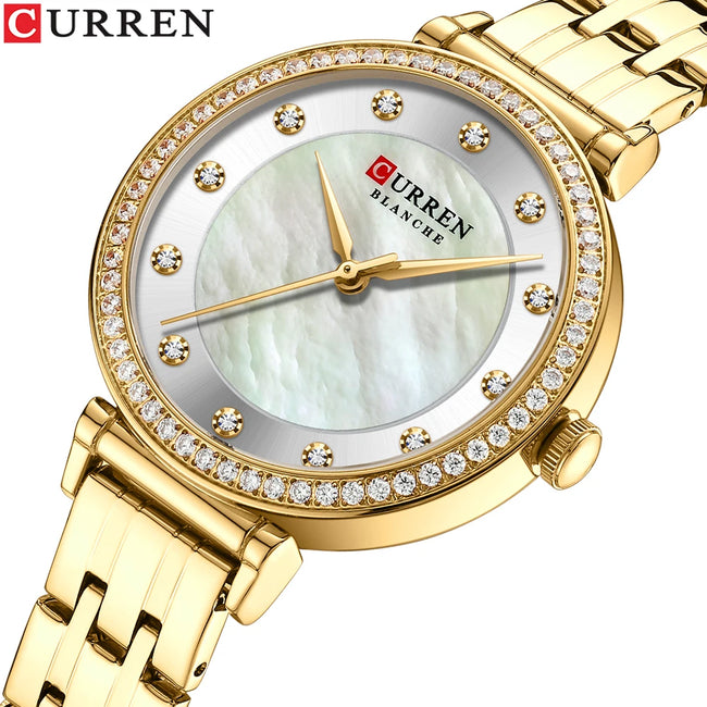 Women Watches New Curren Rose gold Silver Ladies Bracelet Watch womens quartz dress wristwatch feminino reloj mujer kol saati