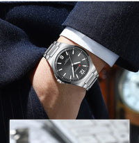 CURREN Men Quartz Movement Watch Waterproof Luminous Men's Watch, Stainless Steel Strap Business Watches