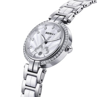 BERNY Women's watches Luxury Elegant Ceramics Quartz Ladies Wristwatch Small Dial Stainless Steel Casual Simple Dress Watch