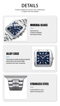 CURREN Luxury Original Man Watch Waterproof Stainless Steel Luminous Men's Wristwatch Date Week Quartz Fashion Watches For Men