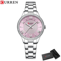 CURREN 9084 Women Watches Luxury Fashion Quartz Ladies WristWatch Stainless Steel Waterproof Girls Clock Gift Relogio Feminino