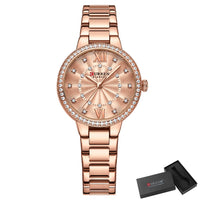 CURREN Brand 2022 New Ladies Original Luxury Watch Waterproof Stainless Steel Casual Sports Quartz Ladies Watch relogio feminino