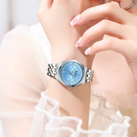 CURREN Original Unique Dial Quartz Watch for Women Fashion Elegant Ladies Watches Stainless Steel Waterproof Women's Wristwatch