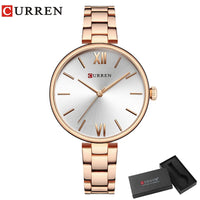 CURREN Women Watch Fashion Luxury Watch Reloj Mujer Stainless Steel  Female Clock Quartz Bracelet Wrist Watch Clock Gift