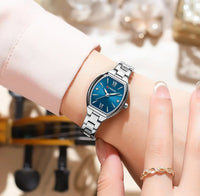 CURREN 9112 Minimalist Ladies' Quartz Watch, Barrel-shaped Waterproof Wristwatch with Roman Numeral