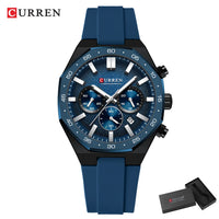 CURREN Sport Mens Watches Top Brand Luxury Auto Date Watch Men Waterproof Luminous AQUANAUT Quartz Watches for Men Reloj Hombre