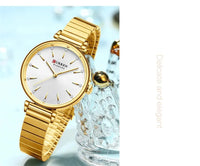 CURREN 9081 Exquisite Women's Quartz Watch Round Silver Gold Clock Simple Fashion Casual Women's Luxury Watch Relojes De Mujer