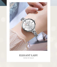CURREN Women Luxury Watches Fashion Women's Quartz Wristwatches Top Brand Rhinestone Dial Clock Waterproof Reloj Mujer 9097