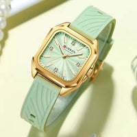 CURREN 9113 Stylish Ladies' Quartz Watch, Waterproof Square Small Dial Wristwatch with Sleek Design for Daily Wear