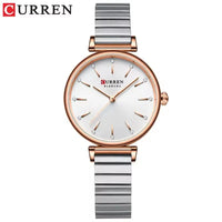 CURREN 9081 Exquisite Women's Quartz Watch Round Silver Gold Clock Simple Fashion Casual Women's Luxury Watch Relojes De Mujer