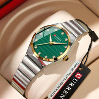 CURREN Luxury Brand Women's Watch Ladies Steel Strap Quartz Timepiece with Luminous Hands and Simple Design