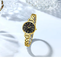 CURREN Luxury Brand Women's Watch Elegant Fashion Stainless Steel Waterproof Ladies Wristwatches with Rhinestone