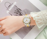 CURREN Luxury Quartz Watch for Women Elegant Stainless Steel Women's Watches Luminous Waterproof Date Wristwatch Ladies Gift