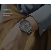 CURREN Brand New Charming Rose Ladies Watch Luminous Hands Stainless Steel Strap Clock Thin Quartz Ladies Watch relogio feminino